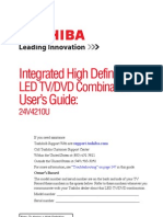 Integrated High Definition User's Guide:: LED TV/DVD Combination