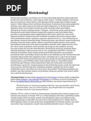 Apakah Itu Bioteknologi Pdf