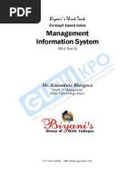 MIS MBA FULL NOTE