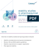 Catalent - Stability Studies in Pharmaceutical Development
