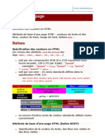 Exercices HTML Attributs de Page Couleurs Texte Et Liens Fo
