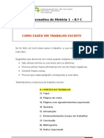 Como Fazer Um Trabalho Escrito