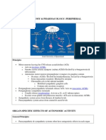 Autonomic Anatomy & Pharmacology: Peripheral: Principles