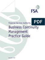 Financial Services Authority BCM Guide