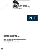 Formulir Program Magister-S2 PPS Unm