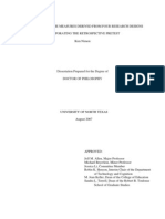 Comparing Outcome Measures Derived From Four Research Designs