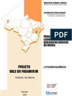 Proj ValeParamirim Litogeoquimica BA