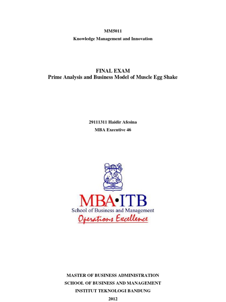 Muscle Egg Shake Business Model Analysis | PDF | Entrepreneurship ...