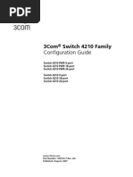 Configuration Guide-3Com-Switch 4210 Family