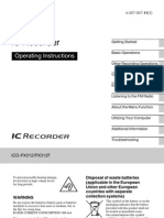 Sony Ic Recorder Manual