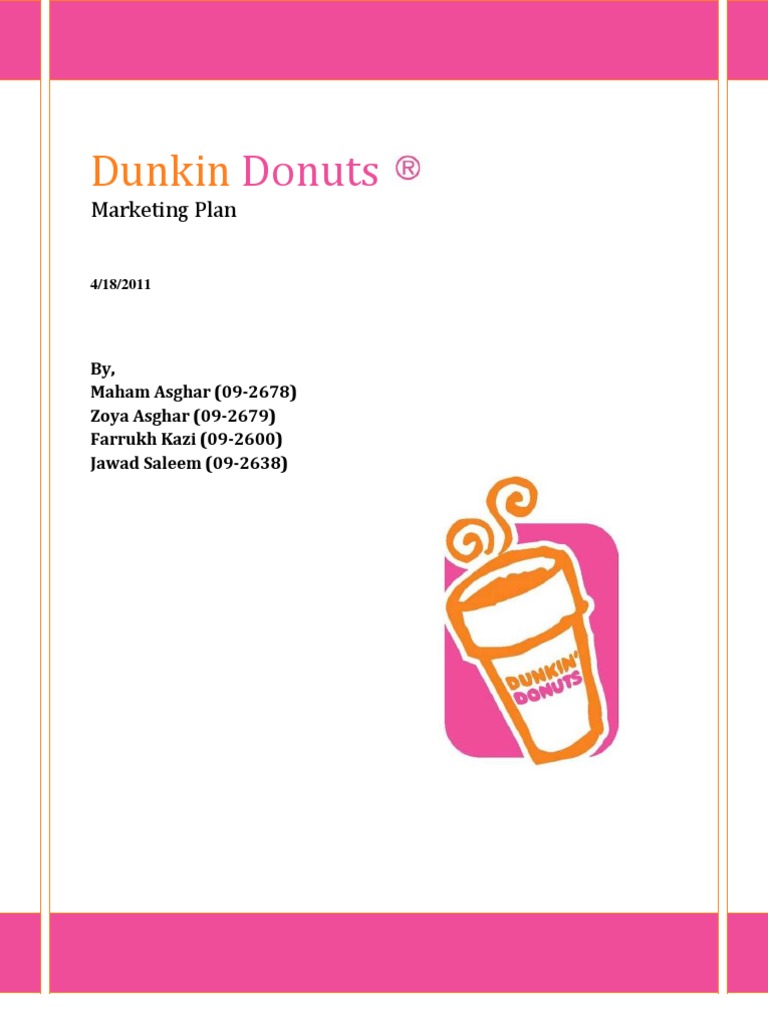 Dunkin donuts nature of business image