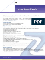 DS Survey Design Chklist