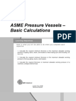 ASME Pressure Vessels Basic Calculations