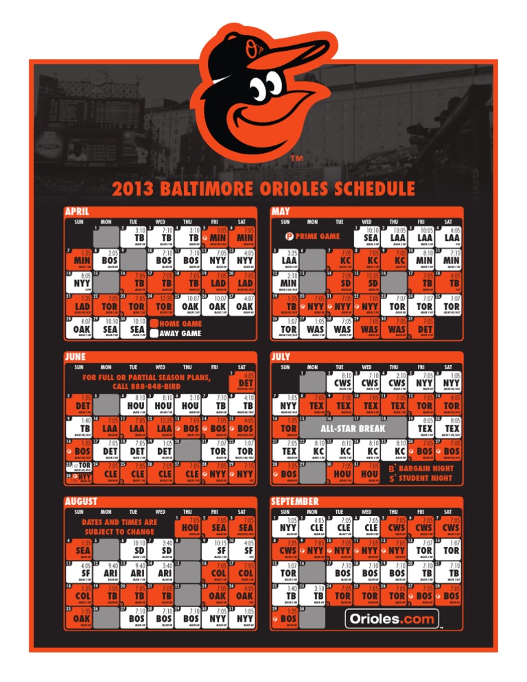 2013-orioles-schedule-pdf-television-baltimore-orioles