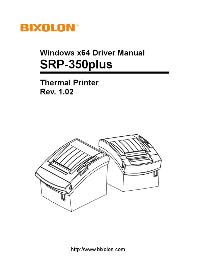 SRP-350plus Windows x64 Driver Guide | PDF | Microsoft Windows ...