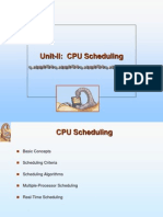 Unit-II: CPU Scheduling