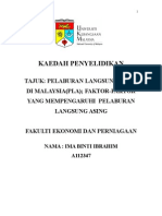 Download Faktor-faktor yang mempengarhi FDI di Malaysia by Ima Binti Ibrahim SN12978650 doc pdf