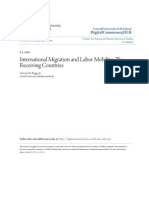 International Migration and Labor Mobility in Receiving Countries