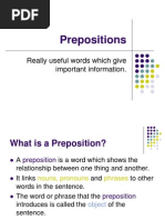 Prepositions: Really Useful Words Which Give Important Information