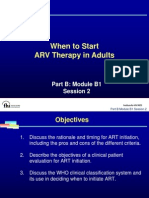 When To Start ARV Therapy in Adults: Part B: Module B1 Session 2