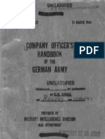 1944 US Army WWII German Army Company Officer HNDBK 141p.