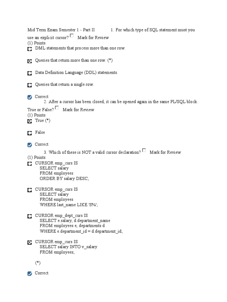 SQL Cursor Concepts and Usage | PDF | Control Flow | Pl/Sql