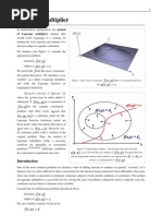 Lagrange Multiplier