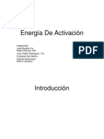 Energía de Activación