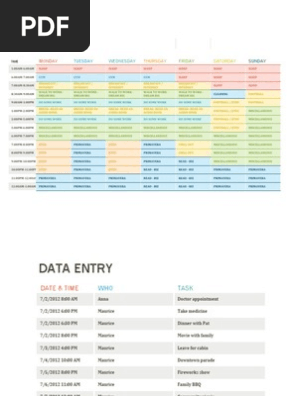 Daily Schedule