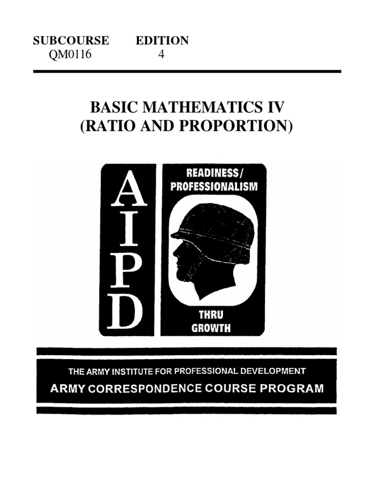 Basic Mathematics IV: Ratio & Proportion | PDF | Ratio | Test (Assessment)