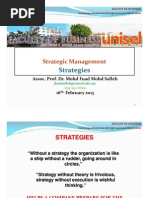 Strategic Management L4 - STRATEGIES