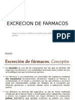 Excrecion de Farmacos e.m.