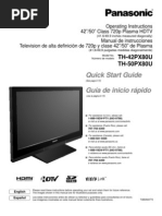 Download Panasonic TH42PX80U Manual by Francesco SN12983479 doc pdf