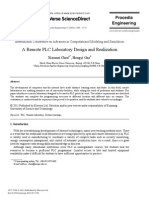 2007 a Remote PLC Laboratory Design and Realization