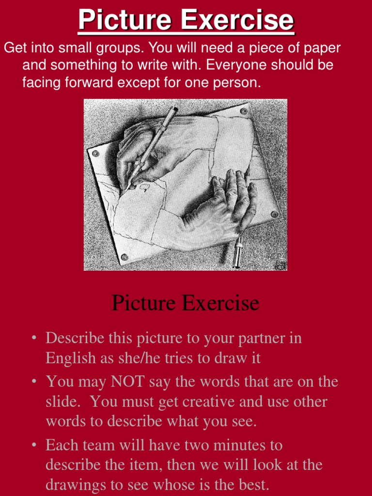 Describe and Draw Game Instructions | PDF