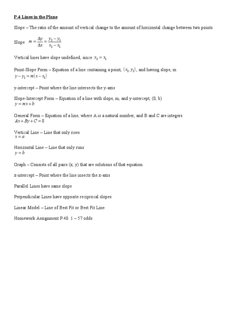 Understanding Lines and Slopes in Geometry | PDF