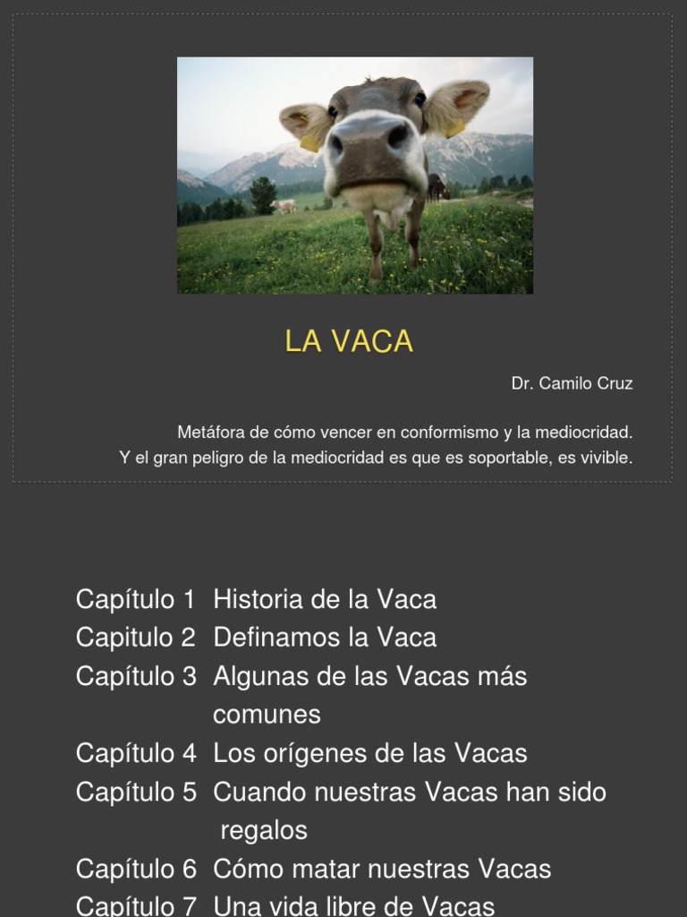 La Vaca Camilo Cruz | PDF | Vacas | Mente
