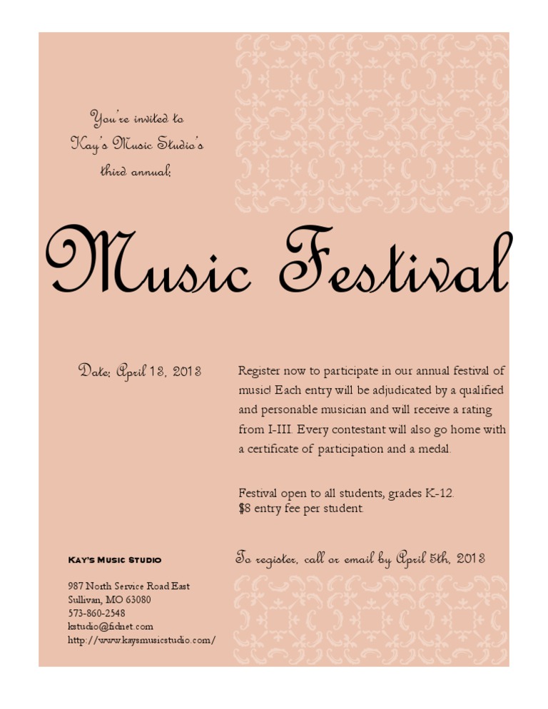 Music Festival | PDF