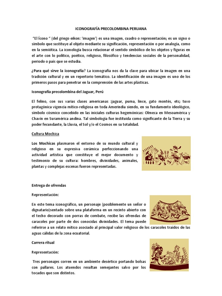 ICONOGRAFÍA PRECOLOMBINA PERUANA