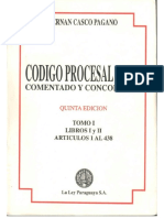 Codigo Procesal Civil Comentado y Concordado Henan Casco Pagano Tomo I