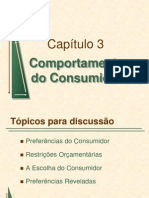 Capítulo 03 Comportamento do Consumidor - Microeconomia PINDYCK E RUBINFELD