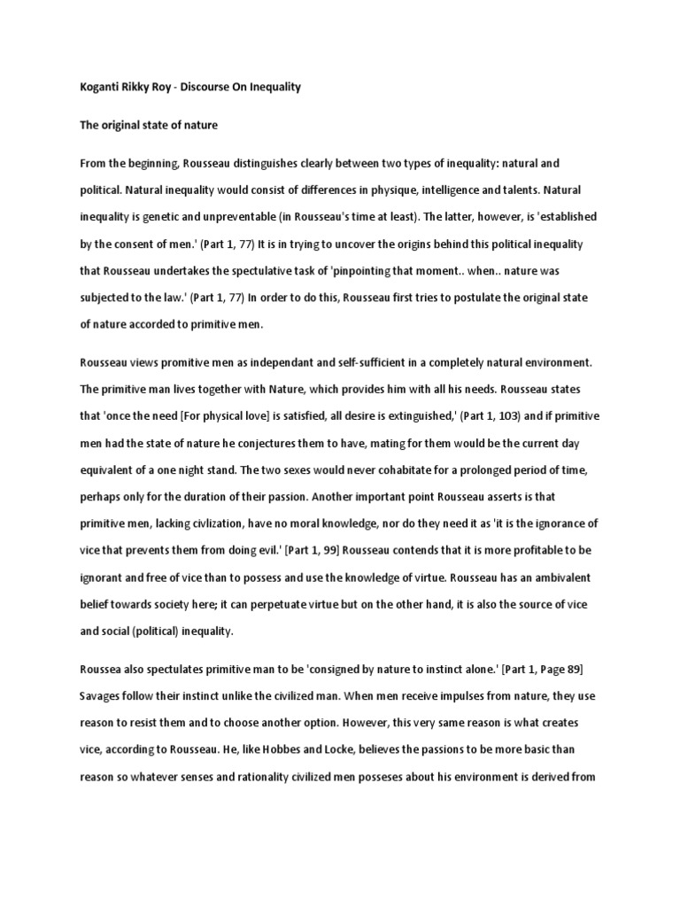 Discourse on inequality pdf jean jacques rousseau reason