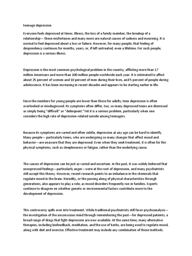 Teen depression essays 05 image