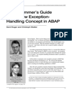 A Programmer's Guide To The New Exception-Handling Concept in ABAP
