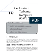 Topik 10 Lukisan Terbantu Komputer (CAD) 3D II