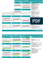 Academic Calendar 2012-2013