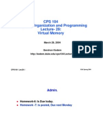 CPS 104 Computer Organization and Programming Lecture-29: Virtual Memory