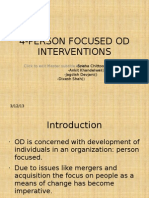 Person Focused Od Interventions