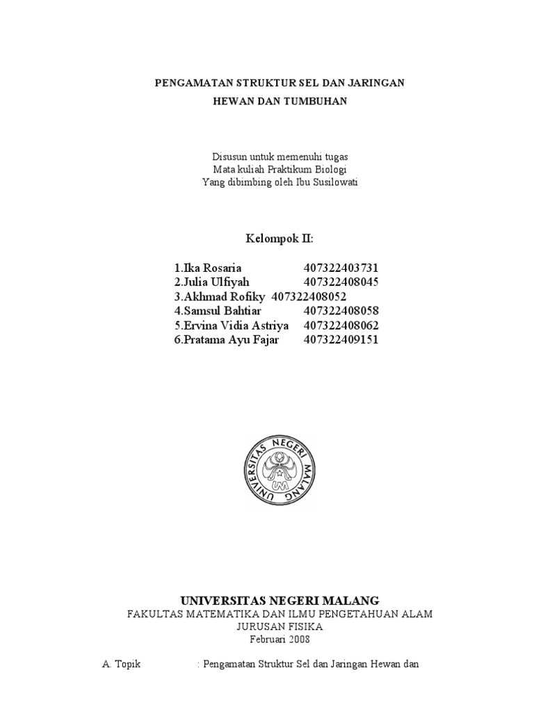 Struktur Sel Jaringan Tumbuhan Hewan Struktur Sel Jaringan Tumbuhan Hewan