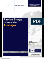 Fariz Ismailzade, Kevin Rosner Russias Energy Interests in Azerbaijan 2006 PDF